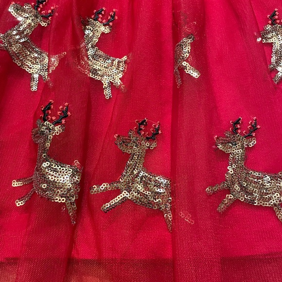Sweet Wink Sequin Reindeer Dress - Picture 2 of 4